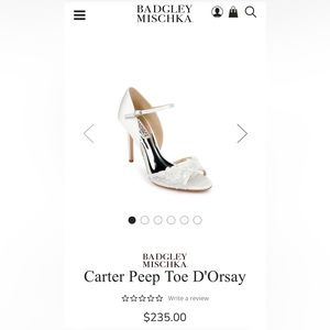 Badgley Mischka Carter Peep Toe D’Orsay